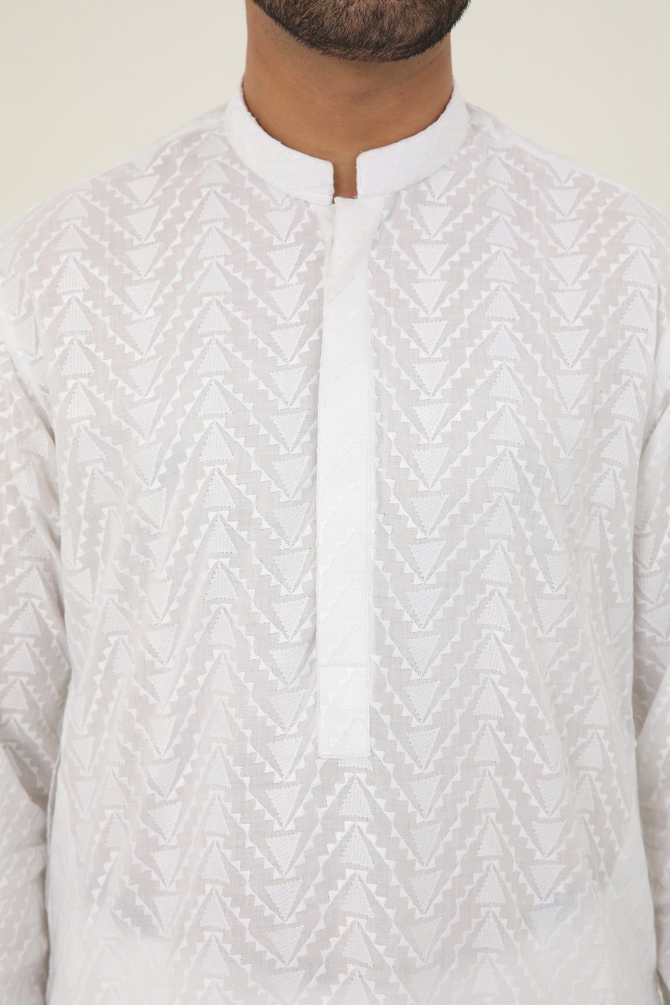 MURAAD - EMBROIDERED WHITE KURTA