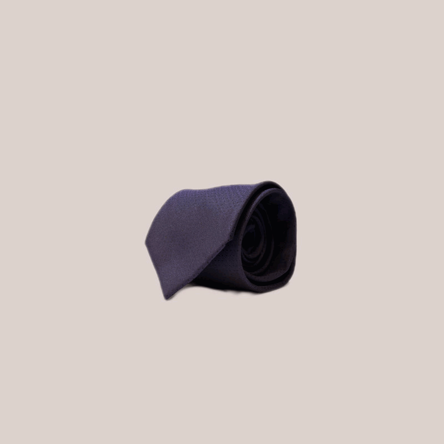 PURPLE SELF TEXTURED SILK TIE