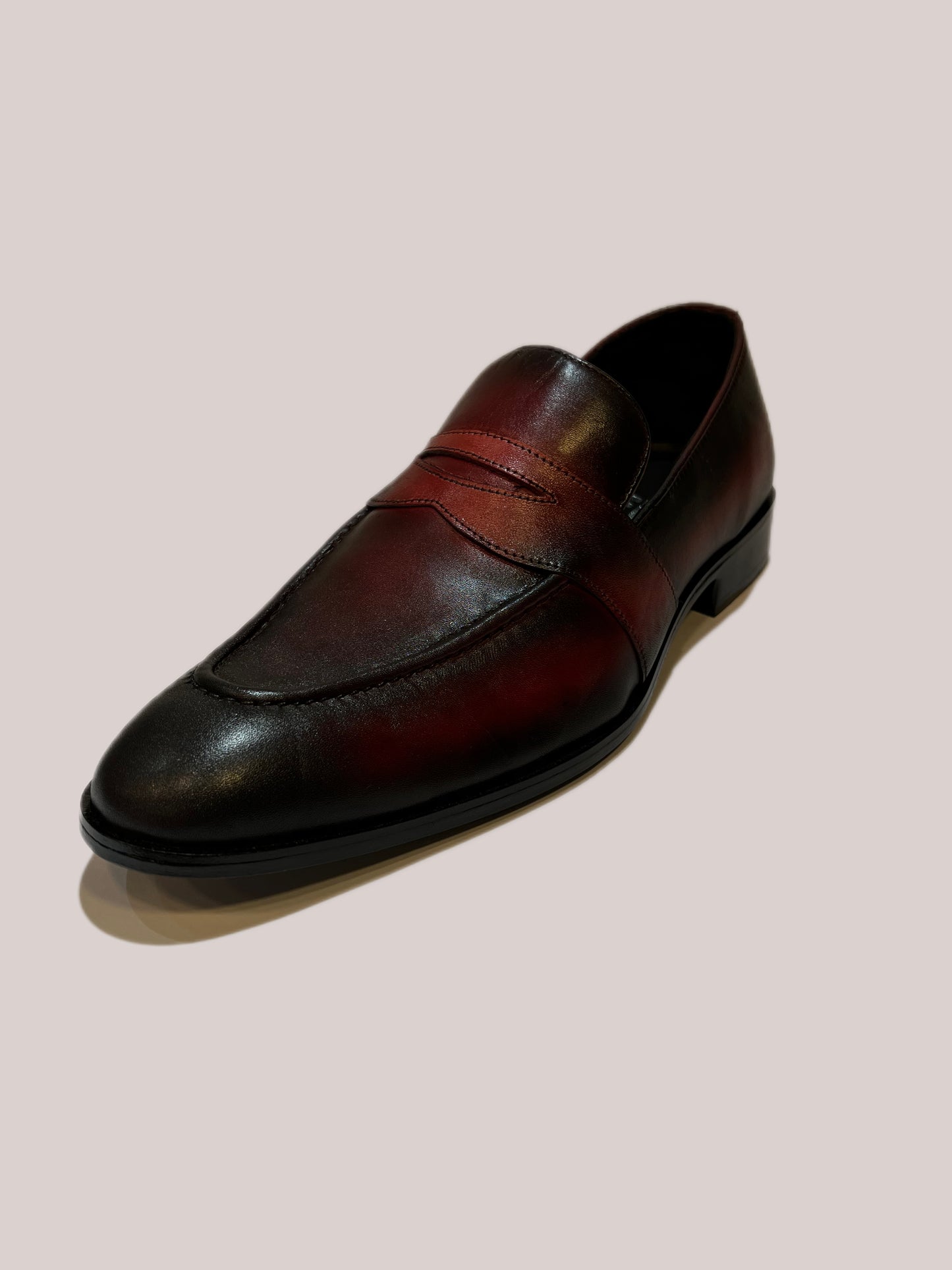 BURGUNDY PENNY LOAFERS
